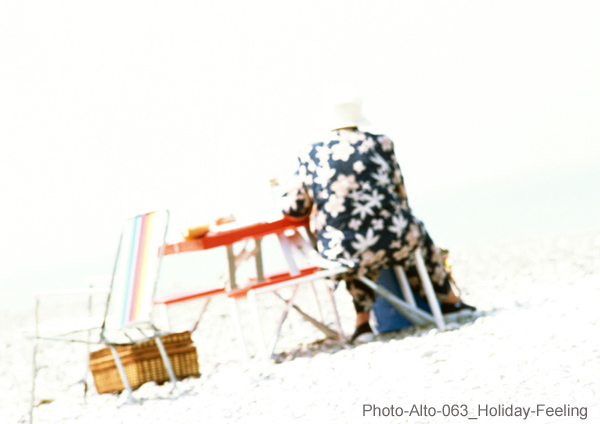 Frau am Strand